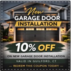 Coupon - New Garage Door Installation 10% Off
